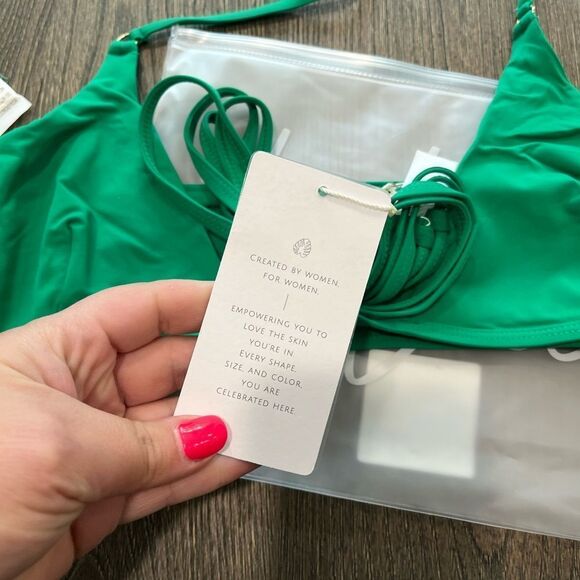 NWT Toluca Amina Bikini Top Waist Wrap Triangle Lush Size M/L - Picture 7 of 7